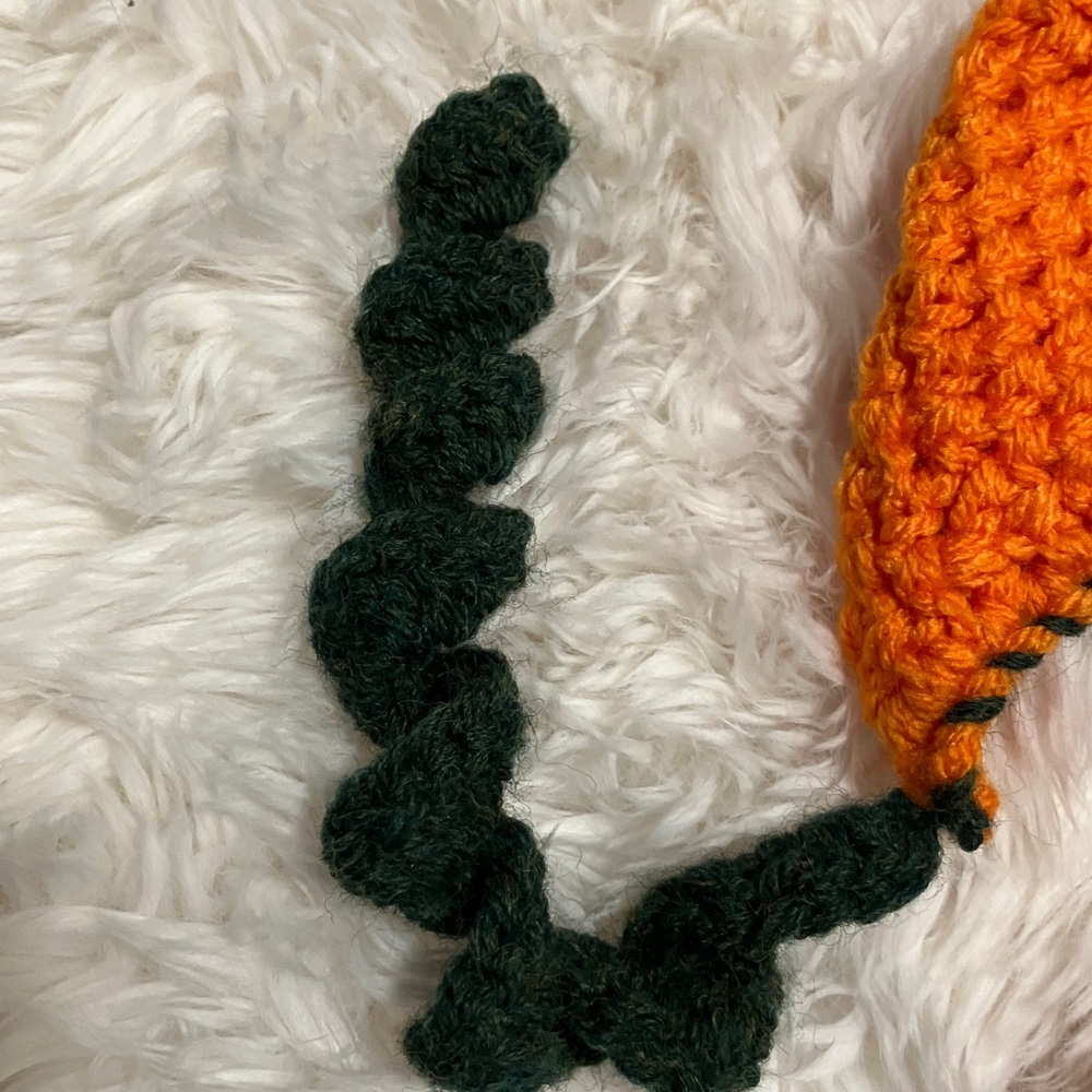 Orange Crochet Pumpkin Hat and Scarf Set - Picture 4 of 4